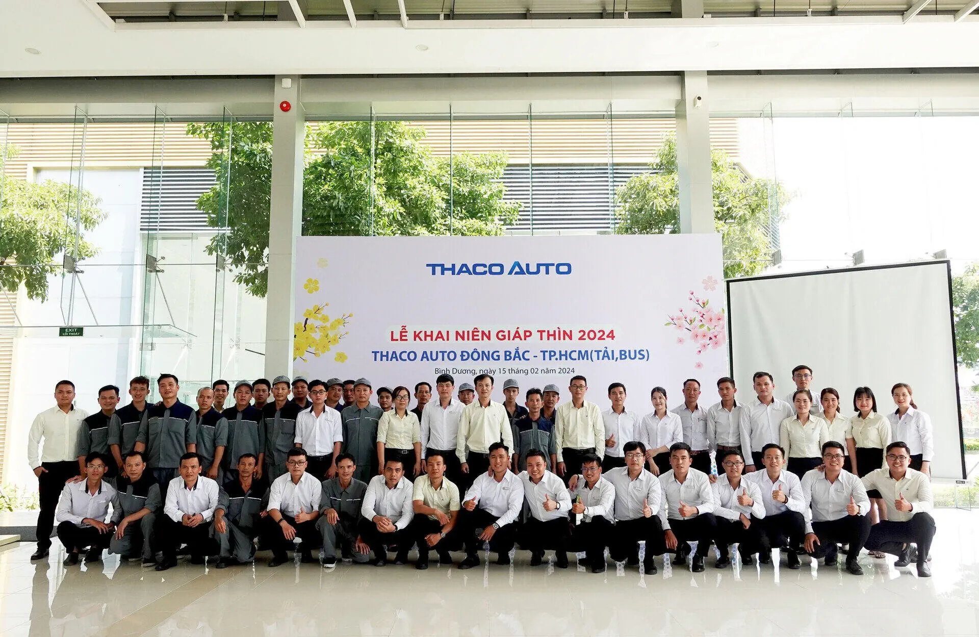 CBNV THACO AUTO Đông Bắc - HCM phấn khởi trở lại làm việc sau Tết Nguyên đán 2024