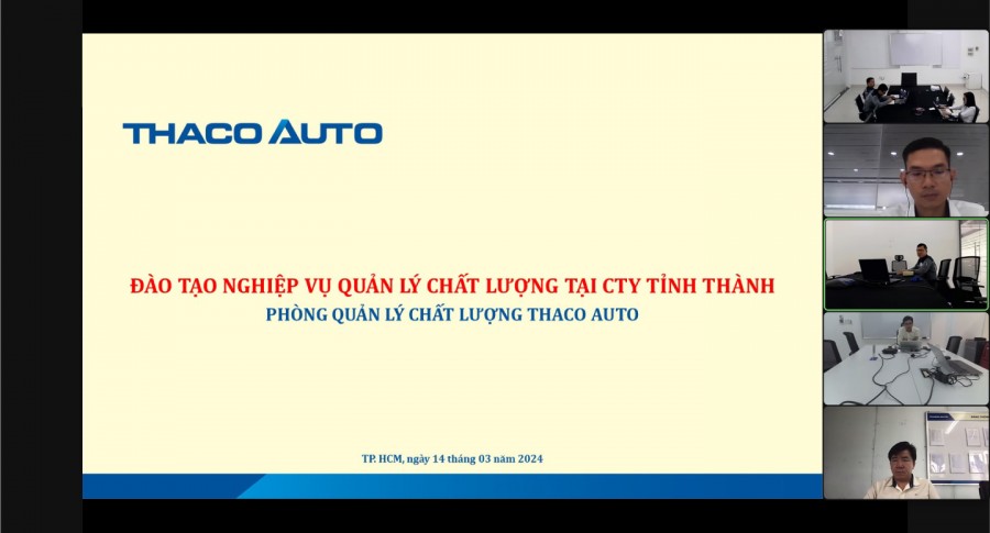 Đào tạo nâng cao nghiệp vụ quản lý chất lượng xe tại THACO AUTO Đông Bắc - HCM