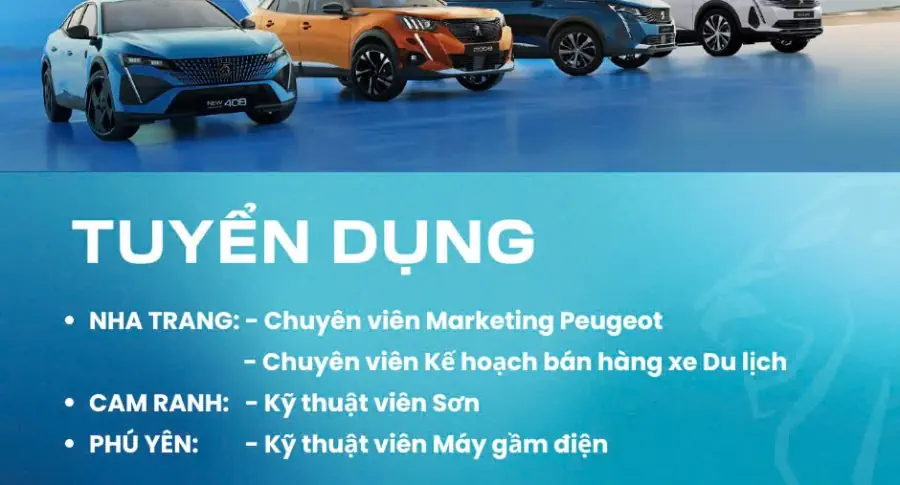THACO AUTO KHÁNH HÒA TUYỂN DỤNG THÁNG 02/2025