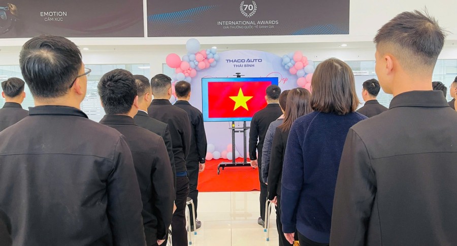 CHÀO CỜ ĐẦU THÁNG NÉT ĐẸP VĂN HÓA THACO