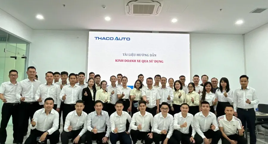 THACO AUTO Thái Nguyên tham gia đào tạo nâng cao kiến thức kinh doanh xe qua sử dụng.