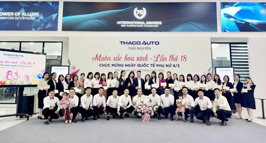 THACO AUTO THÁI NGUYÊN tổ chức 8/3