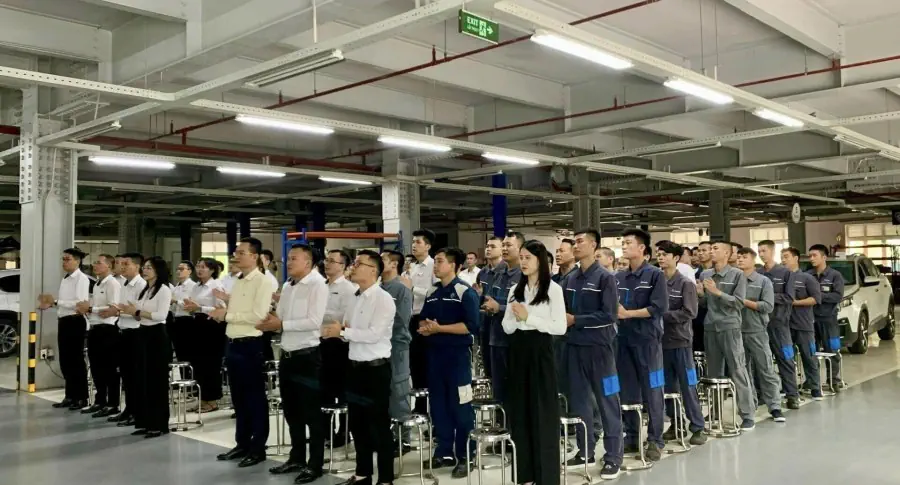 HOẠT ĐỘNG CHÀO CỜ ĐẦU THÁNG 7 TẠI THACO AUTO THANH HÓA
