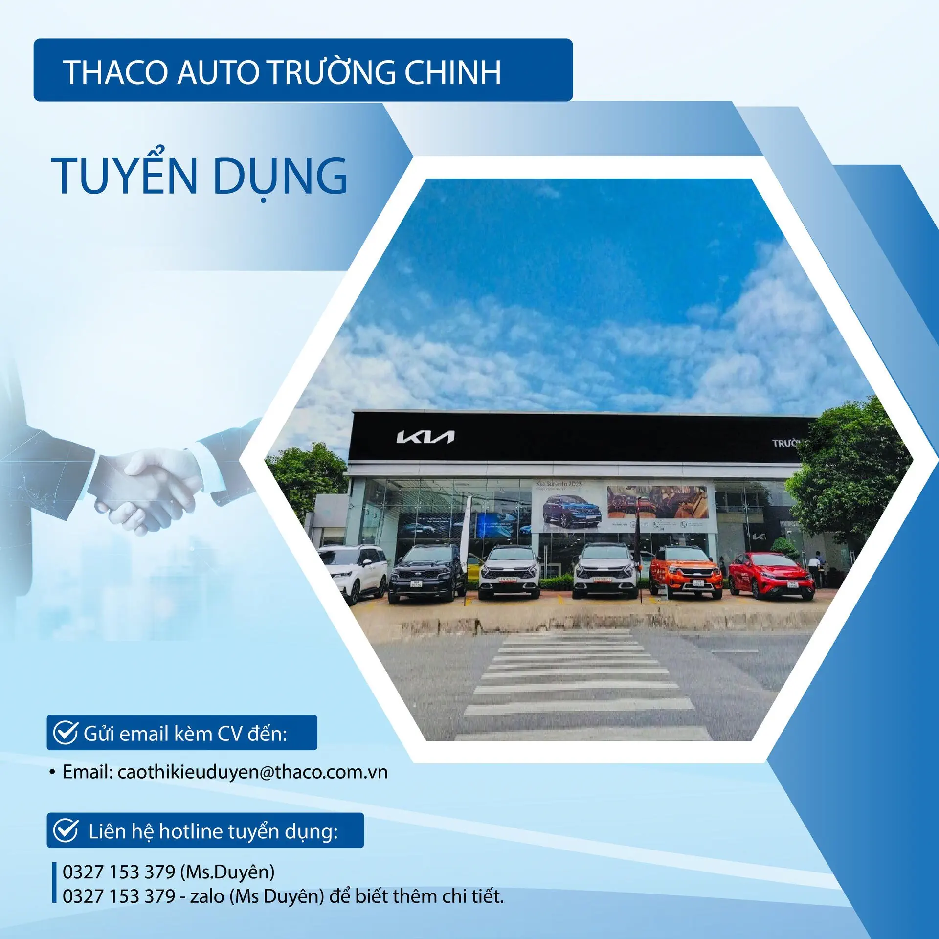 THACO AUTO TRƯỜNG CHINH TUYỂN DỤNG THÁNG 9.2024