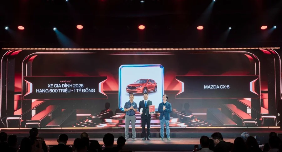 Mazda CX-5 và Mazda MX-5 vinh danh tại Car Choice Awards 2026