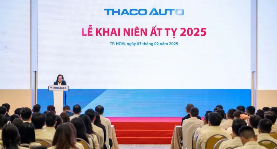 THACO AUTO tổ chức Lễ Khai niên Ất Tỵ 2025 trên toàn hệ thống