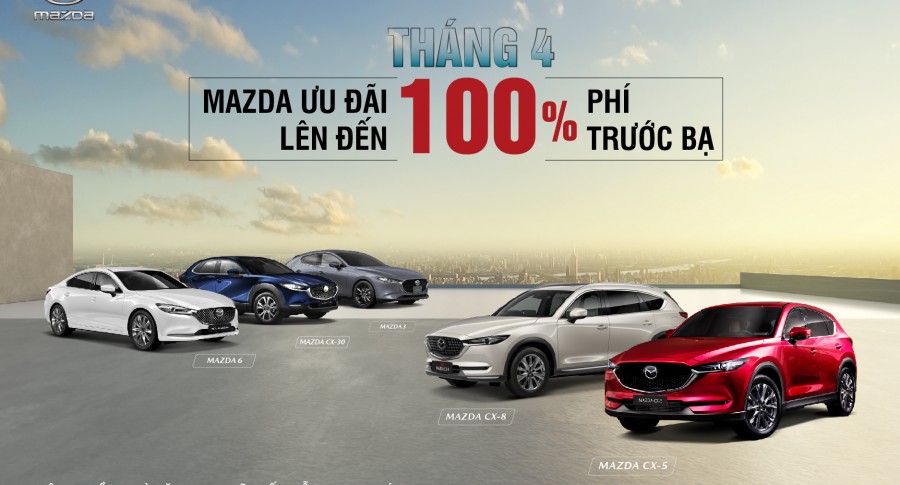 Mazda’s special offer in April: free registration on the way