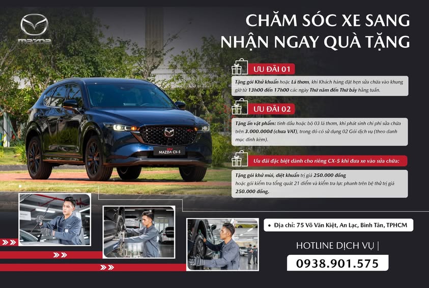 CHĂM SÓC XE THÁNG 3 - NHẬN ƯU ĐÃI THẢ GA