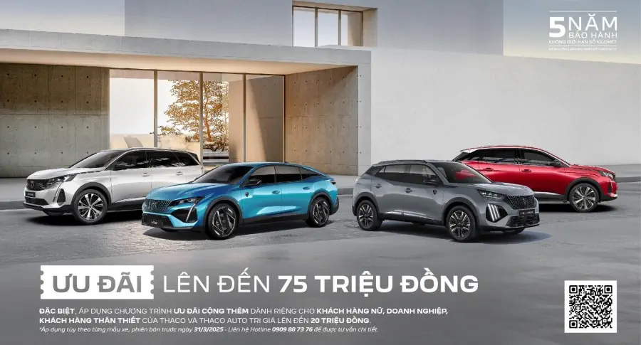 KHỞI ĐỘNG HÀNH TRÌNH MỚI CÙNG SUV CHÂU ÂU PEUGEOT