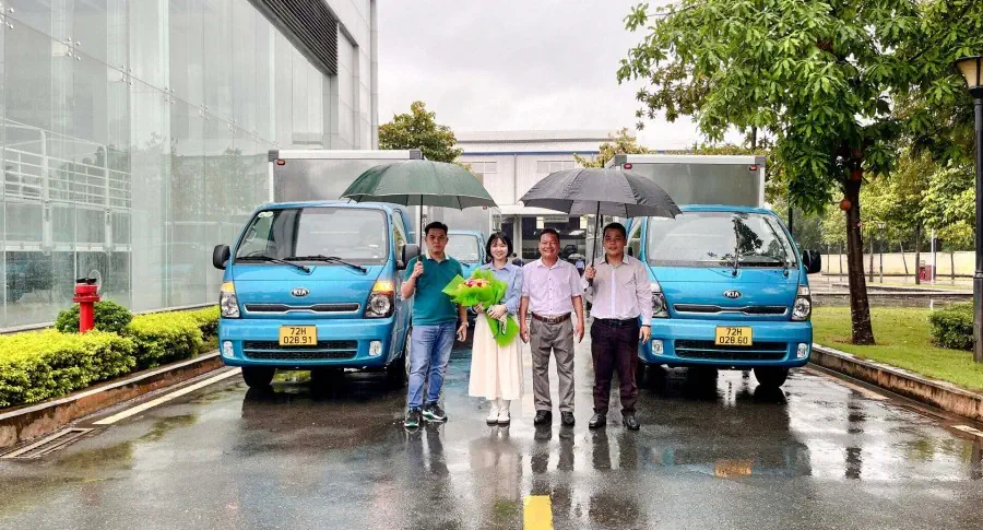 THACO AUTO Vũng Tàu bàn giao lô 06 xe Kia Frontier cho Công Ty TNHH BDS Tuyền Địa Mộc