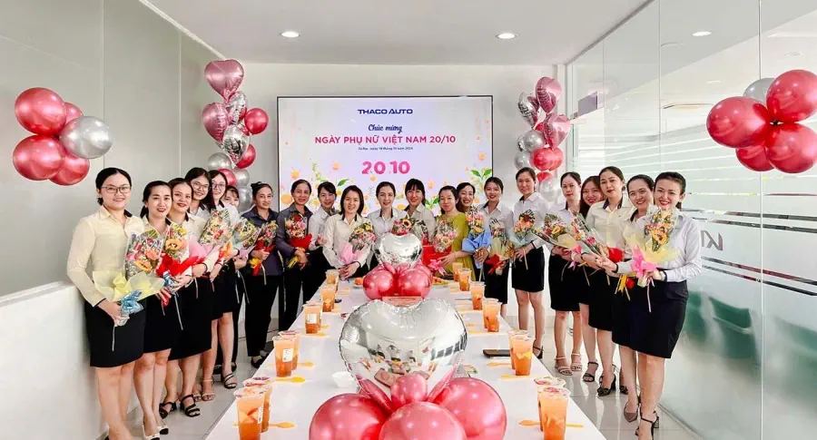 Nữ CBNV THACO AUTO Vũng Tàu rạng rỡ trong Ngày Phụ nữ Việt Nam 20/10