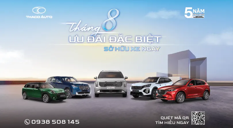 THACO AUTO ưu đãi đặc biệt cho nhiều dòng xe du lịch