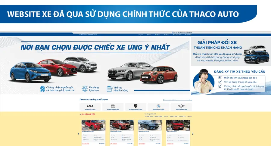 THACO AUTO Khánh Hòa triển khai kinh doanh Xe Đã Qua Sử dụng chính thức của THACO AUTO