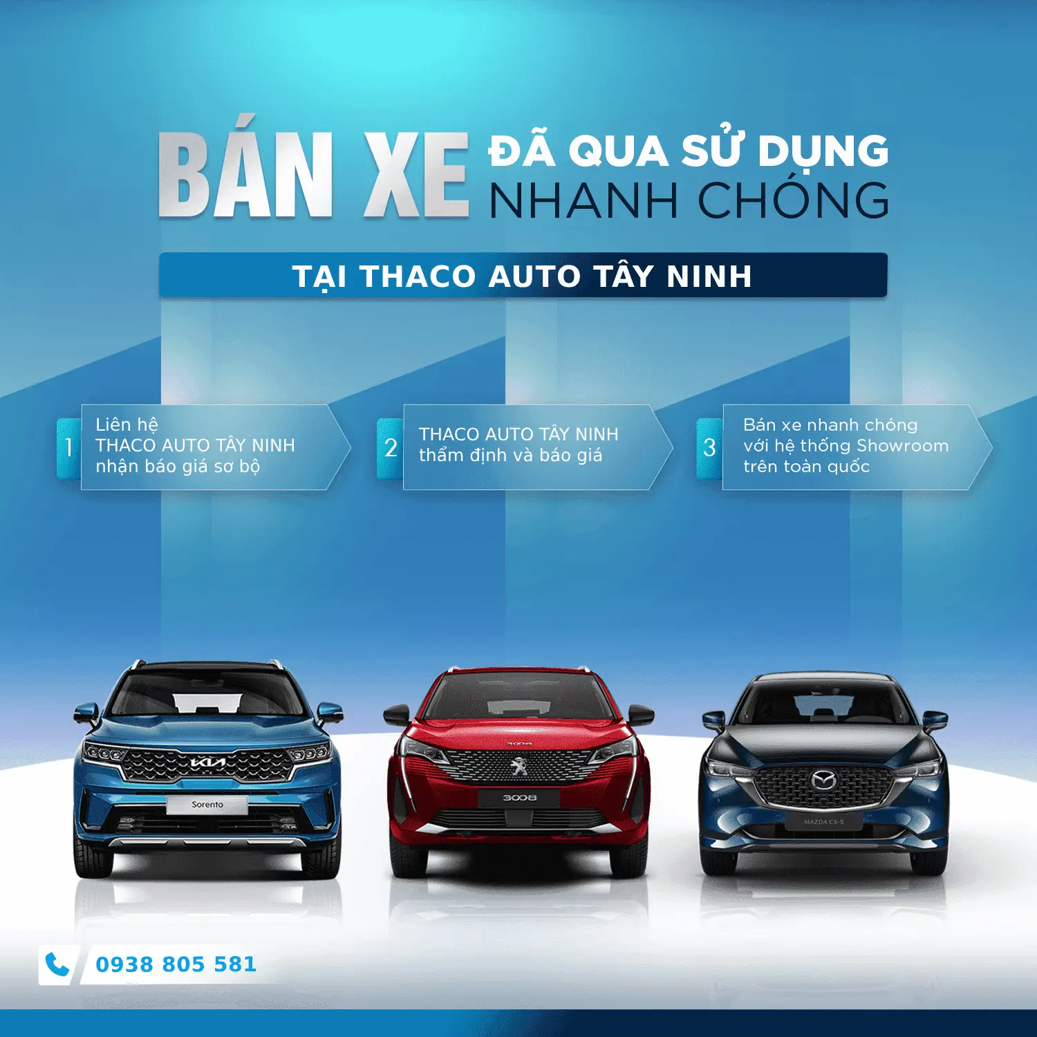 Bán xe đã qua sử dụng nhanh chóng tại THACO AUTO TÂY NINH