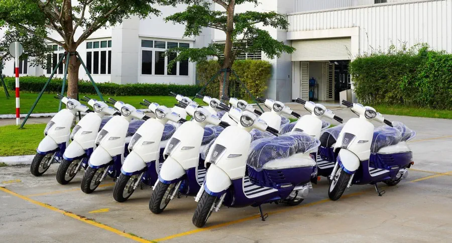 THACO AUTO tiếp tục xuất khẩu lô xe máy Peugeot Django 150cc sang thị trường Campuchia