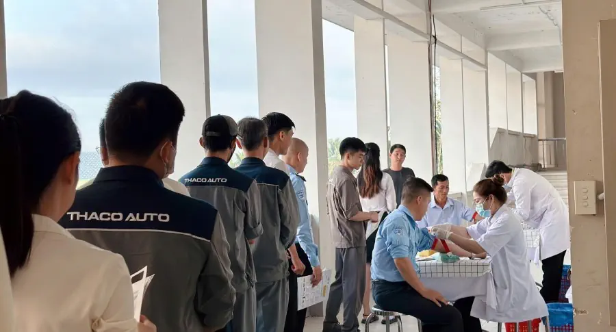 THACO AUTO Tiền Giang tổ chức khám sức khỏe định kỳ cho CBNV năm 2024