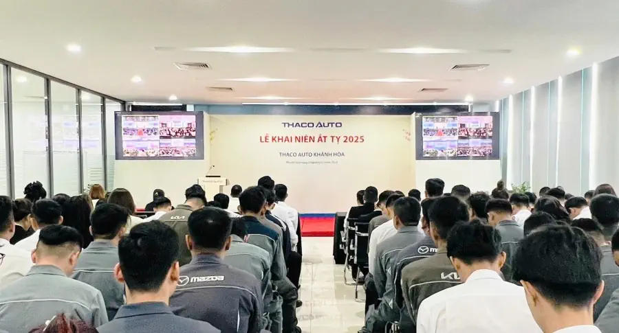 THACO AUTO Khánh Hòa tổ chức chương trình Lễ Khai niên Ất Tỵ 2025