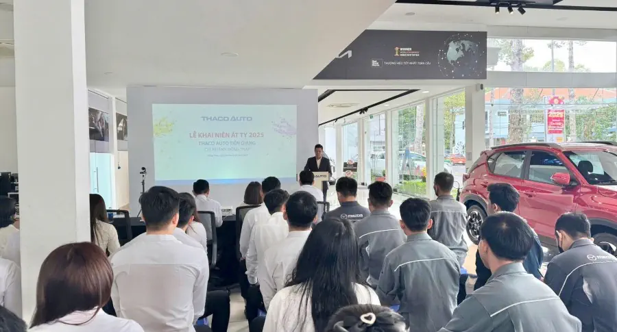 THACO AUTO Đồng Tháp tổ chức chương trình Lễ Khai niên Ất Tỵ 2025